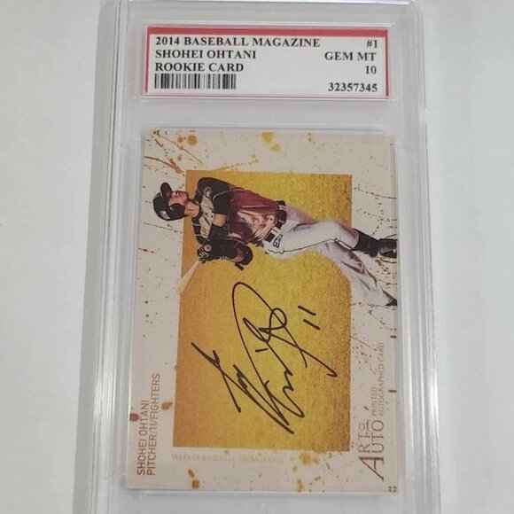 Shohei Ohtani custom graded card 2014 rookie Baseball card - Picture 1 of 2